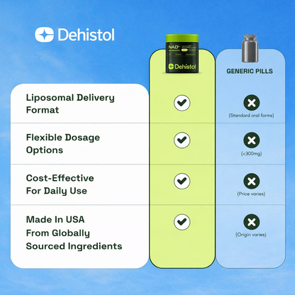 Dehistol NAD+ Advanced - NAD Supplement with Resveratrol