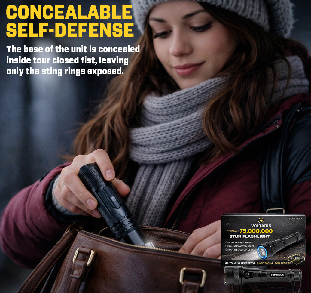 💥 2026 New Year Sale 75% OFF ️🔦 Voltaris 75M Stun Flashlight ⚡